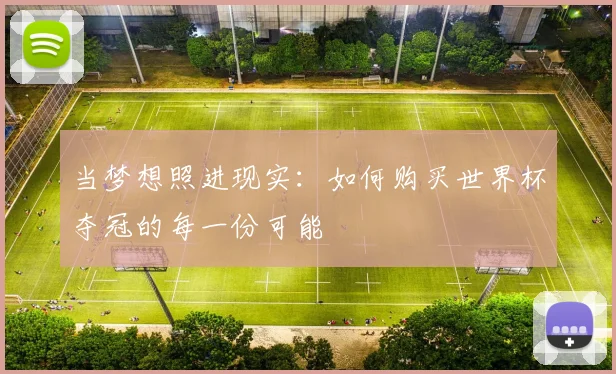 当梦想照进现实：如何购买世界杯夺冠的每一份可能